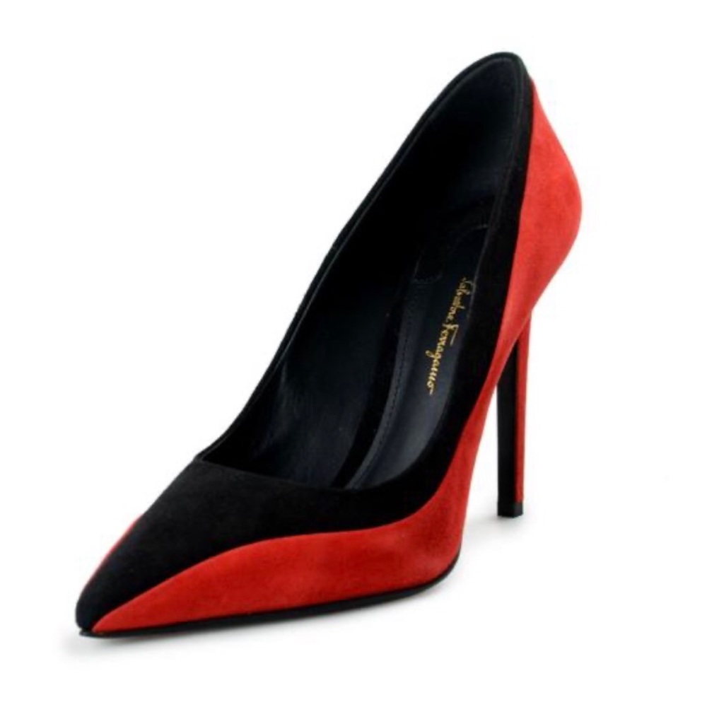 Salvatore Ferragamo Giglio Two-Tone Pumps